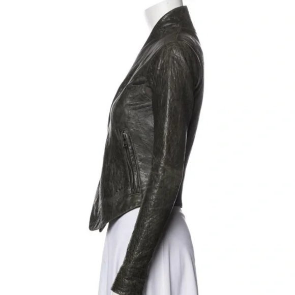 veda leather moto jacket - Picture 2 of 8